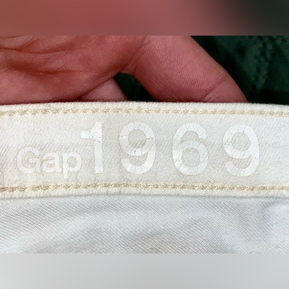 GAP "1969" High-Rise White Denim Flare Trousers, size 24/00, NWOT - Picture 13 of 13